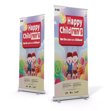 Chinese Manufacturer's Portable Roll-Up Display Stands for Trade Shows and Banners
