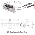 Automatic Door Closers Security System Adjustable Closing/Latching Speed Aluminium Hand Doors For Left/Right 25-45Kg Max 900mm