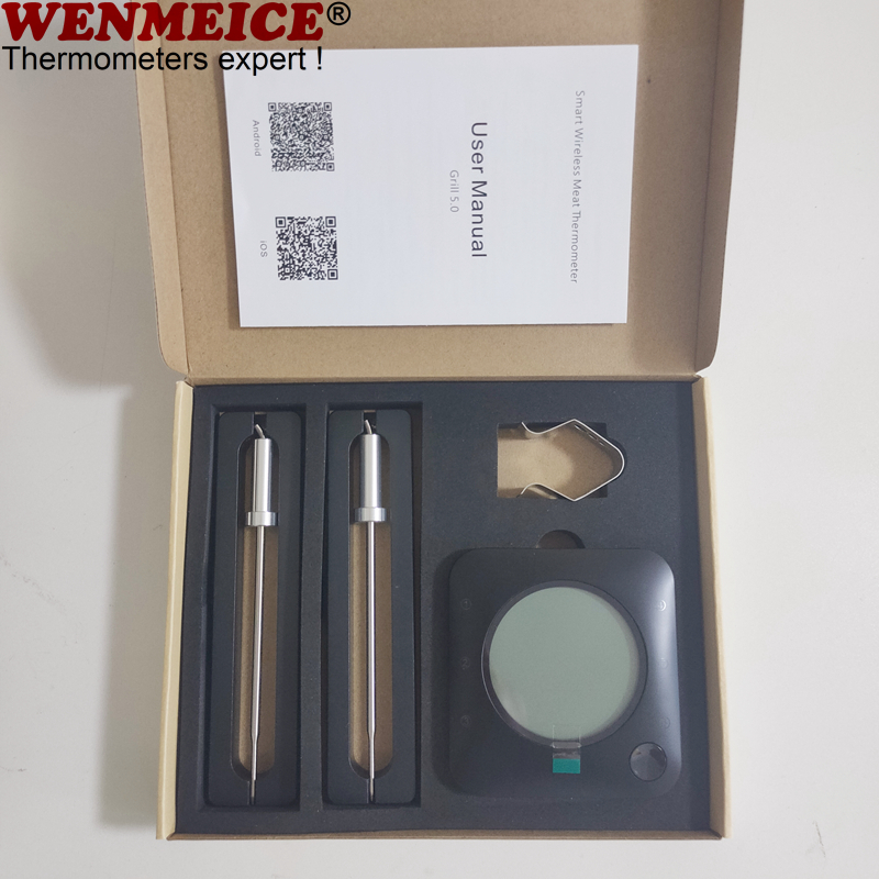 6 Probe Blue Tooth 5.0 Termometer Daging Nirkabel, kualitas tinggi 6 ...