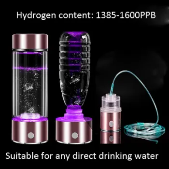 SPE/PEM Hydrogen Water Generator Alkaline Maker Rechargeable Portable for pure H2 hydrogen-rich water bottle electrolysis