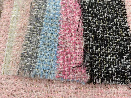 Fancy Design Polyester Lurex Fabric For Clothing