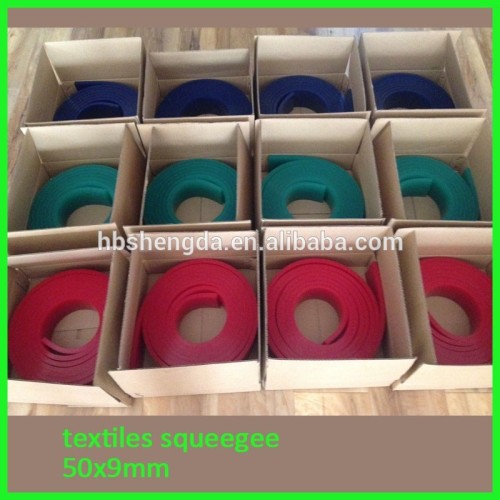 Industrial screen printing rubber squeegees