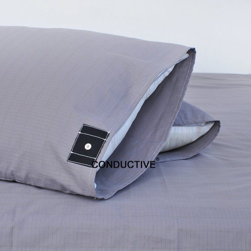 Grey Antibacterial Silver Fiber Earth Pillow Cover