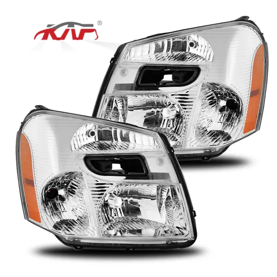 Chrome Headlight with Amber Corner for Chevy Equinox 2005-2010 - GM2503254 GM2502254