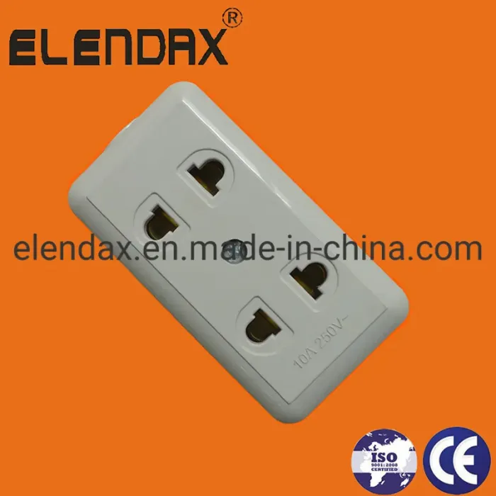 Stopkontak Tipe Permukaan 2 Gang 10A 250V AE7002