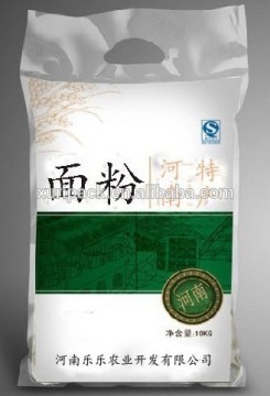 PE Cereal packaging handle bag with colorful printed