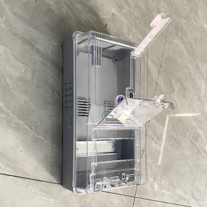 Transparent Electrical Energy Meter Box