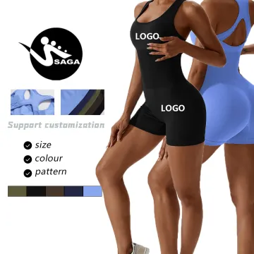 Seamless Four-Way Stretch One-Piece Yoga Suit for Women