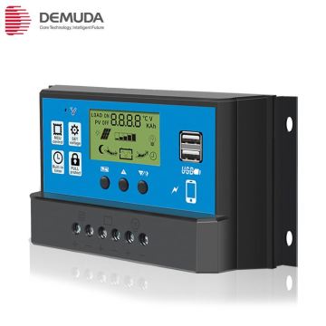 5V 2A USB Port PWM Solar Panel Charge Controller 40A-60A 12V/24V Solar Charger Regulator