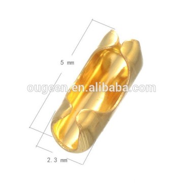 hot sale gold coloured plated Bracelet clasp for ball chain