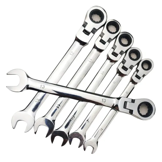 12-Piece Movable and Fixed Head Dual-Use Ratchet Spanner Set with Torx Function: Ideal Tool for Quick Machine and Auto Repair