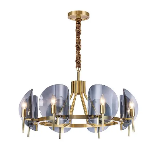 INSHINE Glass With Grey Abstract Pendant Light