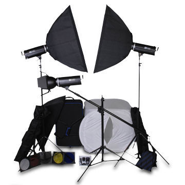 Professional Studio Light, 3-piece Light Stand, 60 x 90cm Soft Box