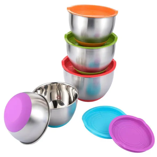 6-Piece Stainless Steel Mixing Bowl