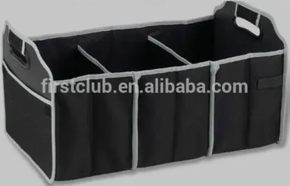 600D Car Organizers Foldable Trunk Organizer with cooler bag