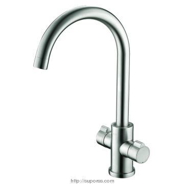 304# stainless steel dual handle kitchen faucet-