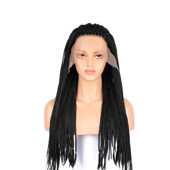 Synthetic Hair Lace Front Braided Wigs Specifically Designed for Black Women