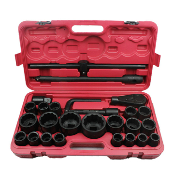 Professionele klasse volledig uitgeruste niet -sparkende impact socket set met extra diepte - perfect voor automotive en zwaar reparatiewerkzaamheden