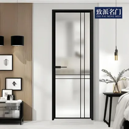 Glass swing door bathroom swing door