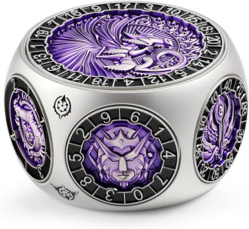 Dual D20 8-in-1 Spinner-Metallwürfel, sechseckiges, sich drehendes D&amp;D-Monster-Würfelset für TTRPG Dungeons and Dragons, Dungeon Master