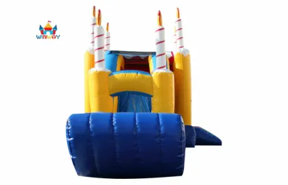 26ft Commercial Inflatable Bounce House Birthday Cake Combo