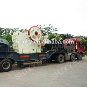 Moveable jaw crusher in crushing Plant