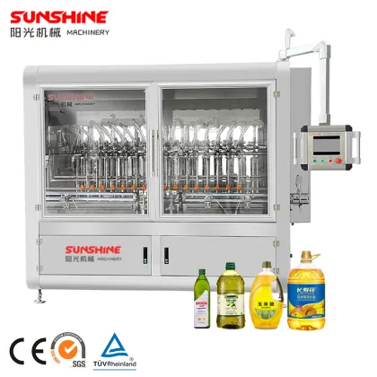 Edible Oil Filling Machine Line: Olive Oil, Sunflower Oil PET Bottling Equipment