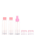 30 ml 60 ml 120 ml benutzerdefinierte Farbe Günstige Haustierflasche und Glas Kosmetische Flaschen -Reise -Set -Kit mit farbenfrohen Reißverschlussbeutel