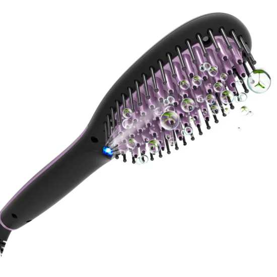 Professional Dual Voltage PTC Heater Straightening Hair Comb Brush