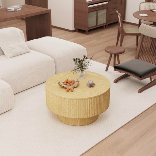 MDF modern circular coffee table