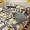 Hometextile Nordicスタイルプリントベッドシーツ綿王