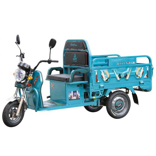 Steel Frame Open Cargo 3 Wheel Electric Tricycle