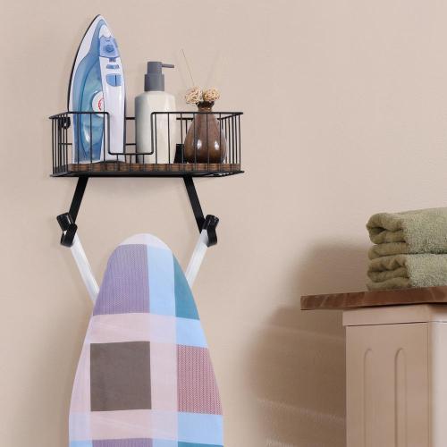 Wall Mounted Iron Accessories Hanger with Shelf