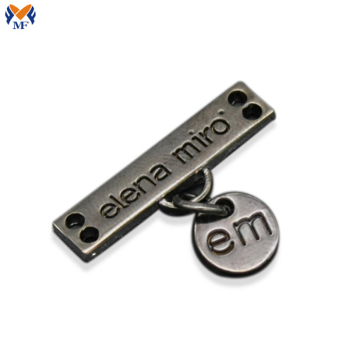 Custom metal letter logo for handbags