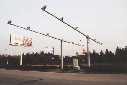Supply residential road highway traffic camera monitoring pole electronic police light pole camera pole