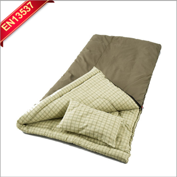 Adult cotton lined rectangular style envelope sleeping bags