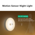 Luz da noite do sensor de movimento recarregável USB