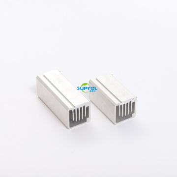 Square aluminum extruded parts