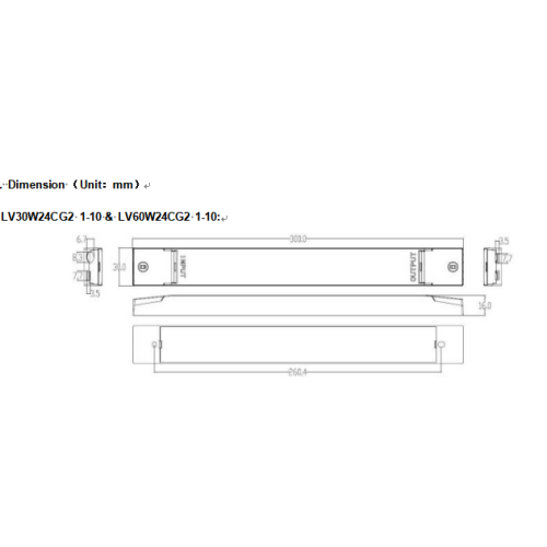 Тонкі святлодыёдны драйвер пастаяннага напружання магутнасцю 60 Вт
