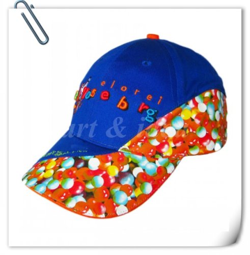 Color Print Kids Embroidery Cap