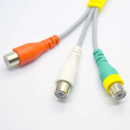 Audio cable rca cable 3.5mm 4-pole to 3 RCA 4 colors