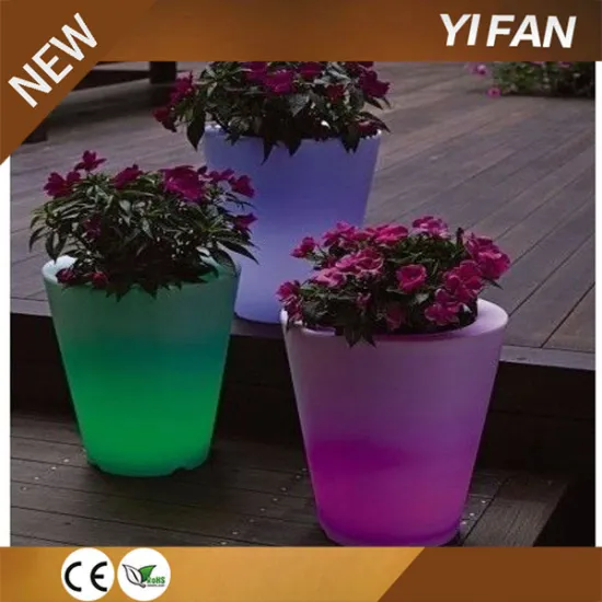 Led Lighting Flower Solar Pot