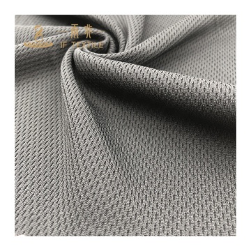 Polyester Bird Eye Mesh Coolmax Quick Dry Breathable T-shirt Fabric for Summer Wear