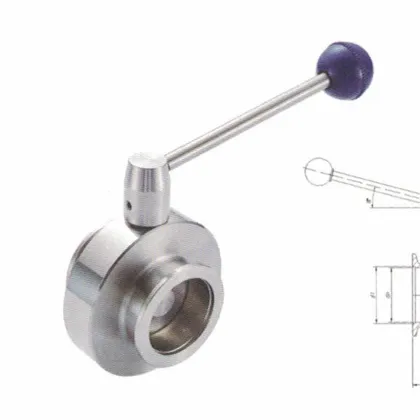 SS304 Stainless Steel Pneumatic Vacuum Butterfly Valve with KF Flange 40mm