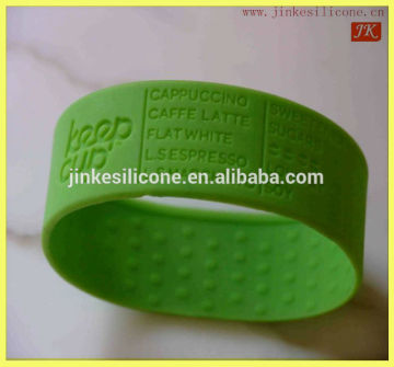 2014printed logo attractive wide rubber band