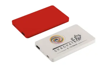 slim card power bank with full color printing logo