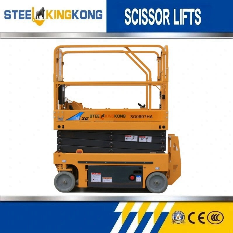 Tabla de elevación vertical móvil Drive eléctrica Autorizante Sigina Lift Plataforma Man Lift para la venta