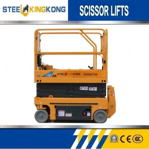 Tabla de elevación vertical móvil Drive eléctrica Autorizante Sigina Lift Plataforma Man Lift para la venta