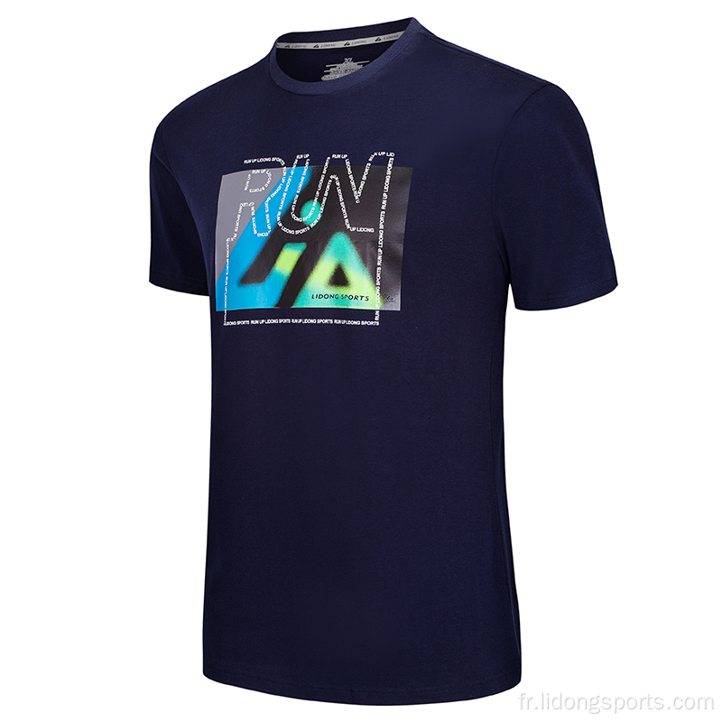 Impression de logo personnalisée T-shirt sport athlétique