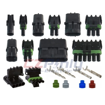 Delphi PA66 Auto Waterproof Connectors - 2 Pin & 6 Pin Automotive Wire Connectors 12015799 12010975